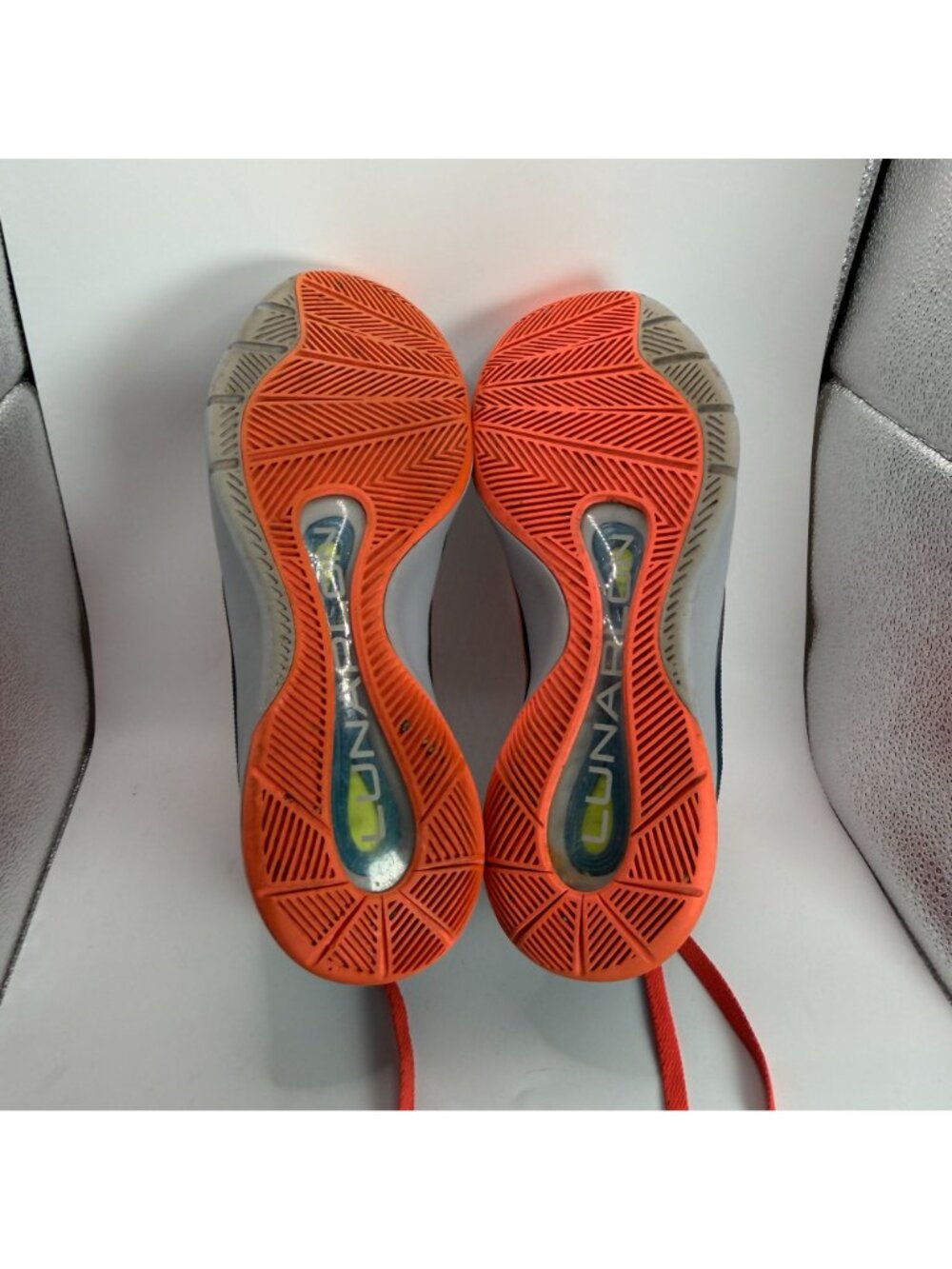 Nike Hyperquickness Mens Basketball Shoes Size 11 Blue & Orange Mid-Top Lunar - Picture 7 of 8